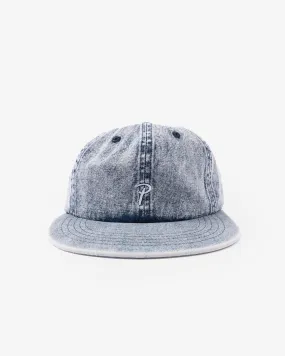 Acid Wash Sports Cap Blue Denim