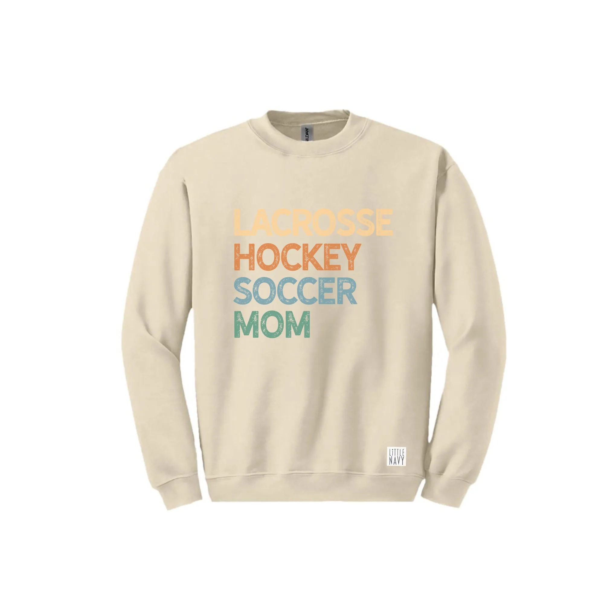 ADULT Long Sleeve Sweatshirt - Multi-Sport Custom Text