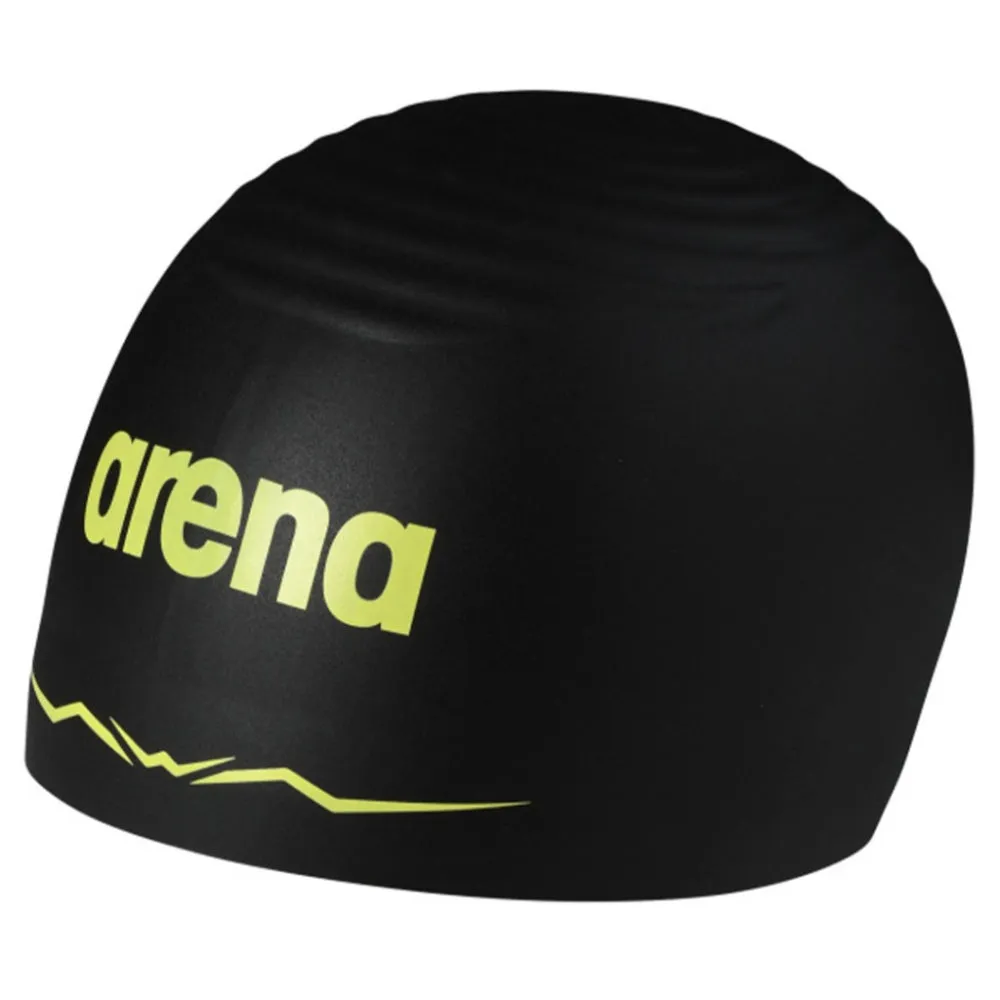 ARENA Adult Aquaforce Wave Swimming Cap (Black)