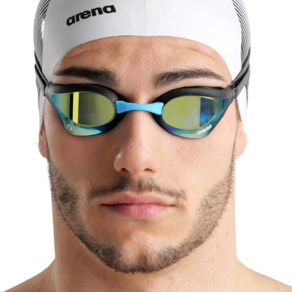 ARENA Adult Cobra Core Swipe Mirror Swimming Goggle (Aqua Black)