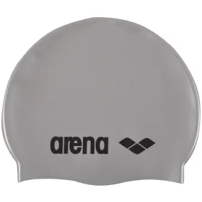 Arena Classic Silicone Jr Cap | Silver - Black