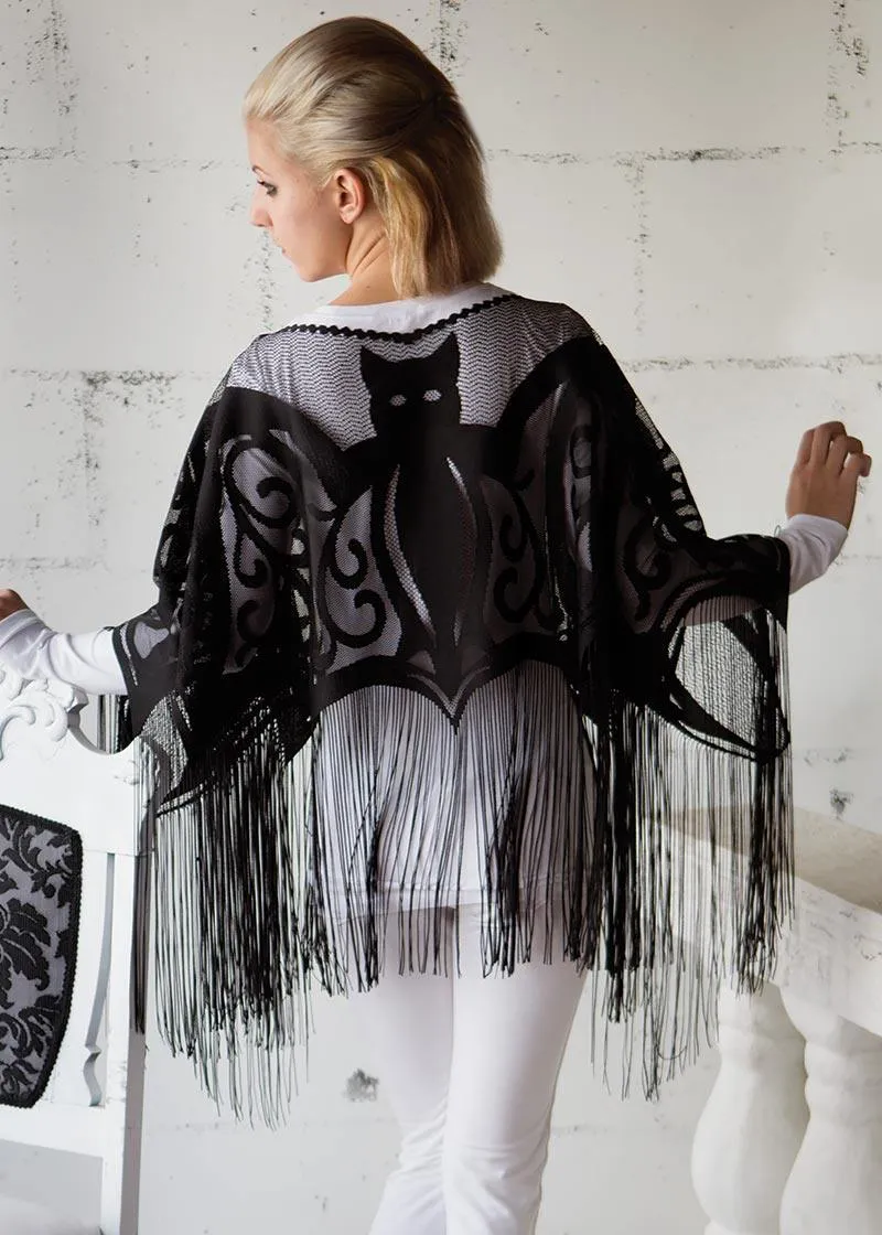 Bats! Fringe Poncho