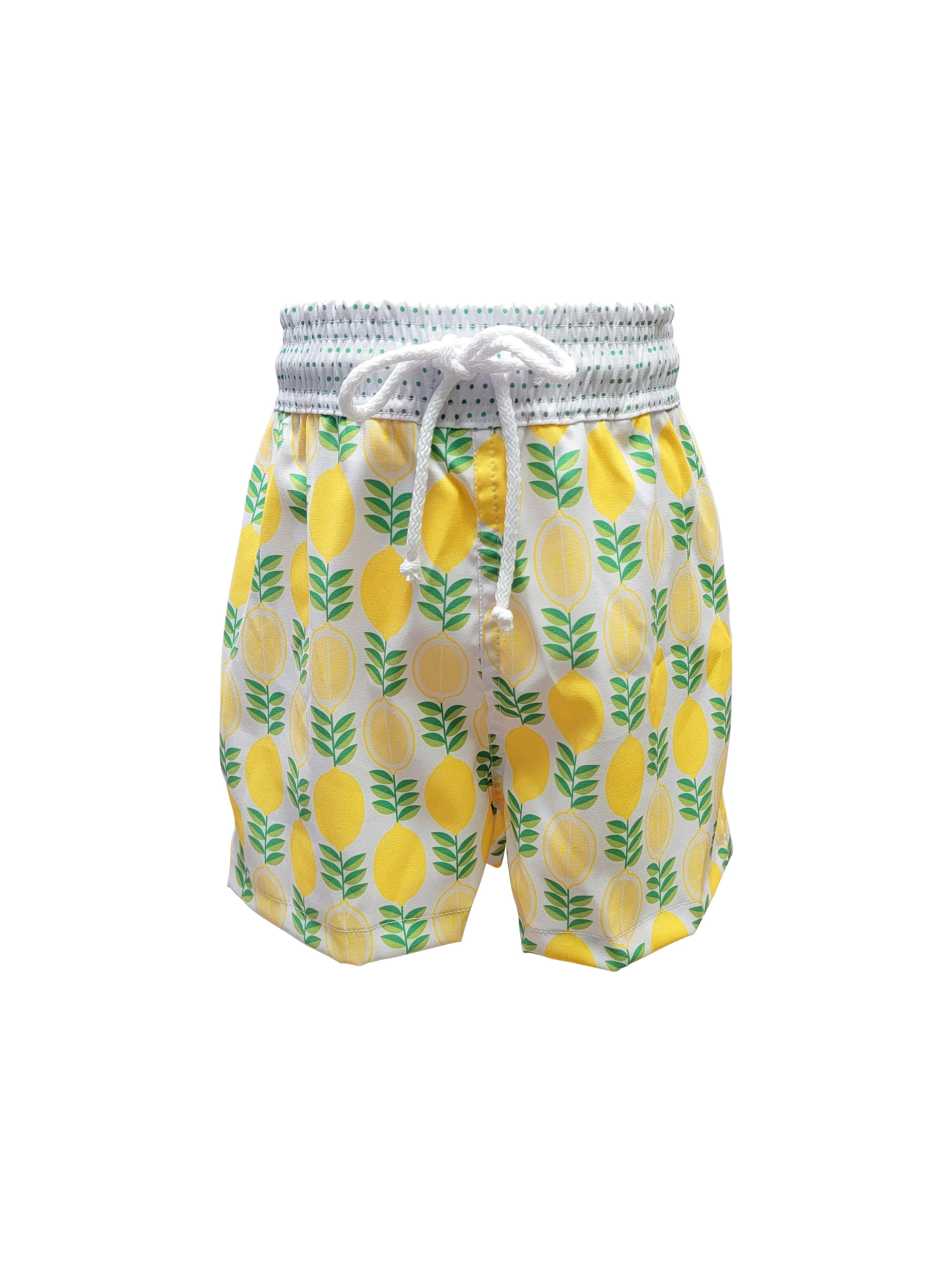 Boy's "Lemon" Swim Trunk