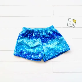 Boys' Swimming Shorts in Water Bubble Print