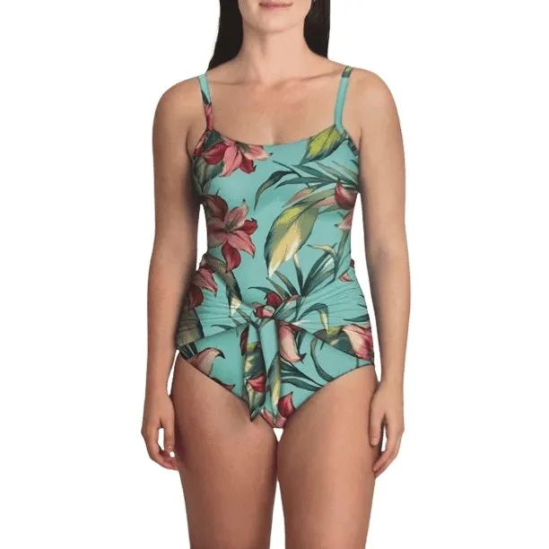 Carole Hochman Women's One Piece Tie Front Swimsuit