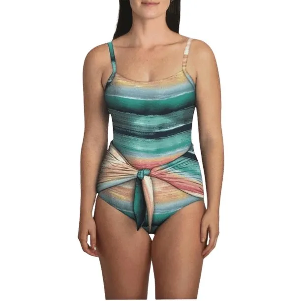 Carole Hochman Women's One Piece Tie Front Swimsuit