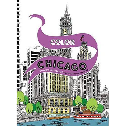 Color Chicago: 20 Views to Color in by Hand