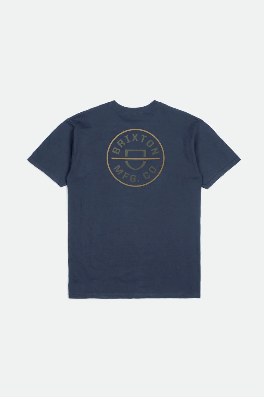 Crest II S/S Standard Tee - Washed Navy/Olive Surplus/Antelope