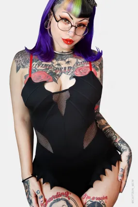 Draculas Daughter One Piece Swimsuit