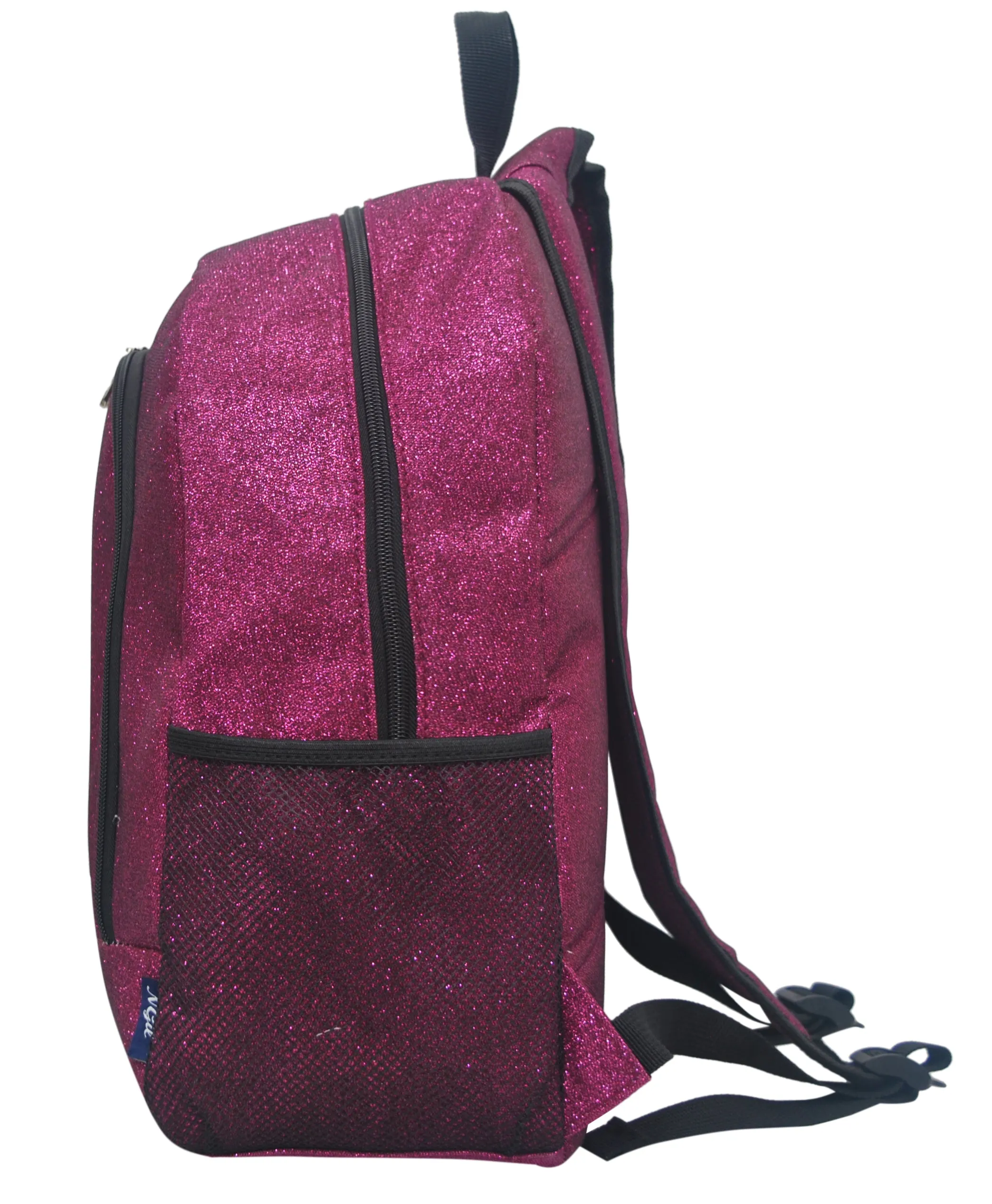 Hot Pink Glitter NGIL Canvas Backpack