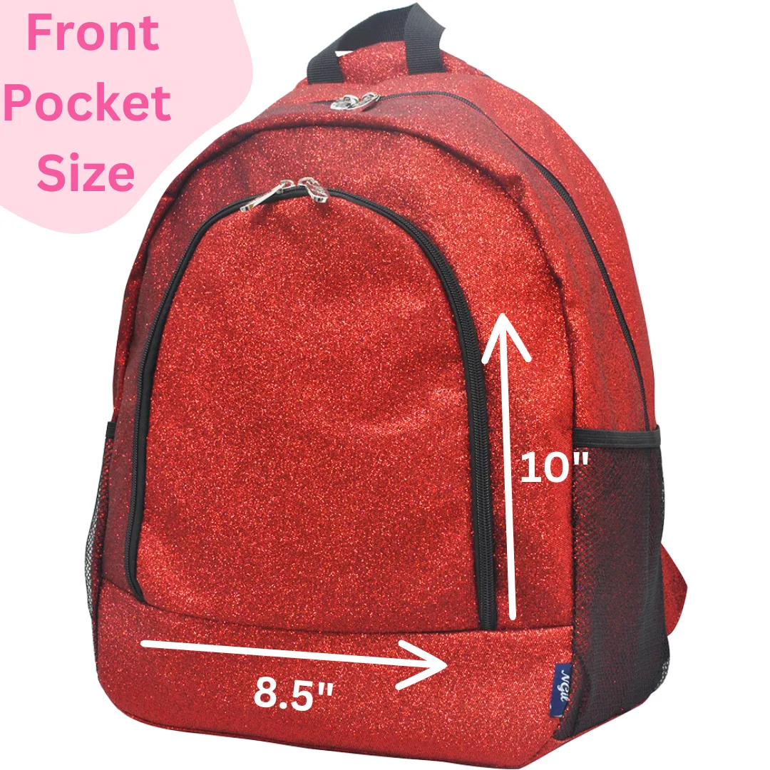 Hot Pink Glitter NGIL Canvas Backpack