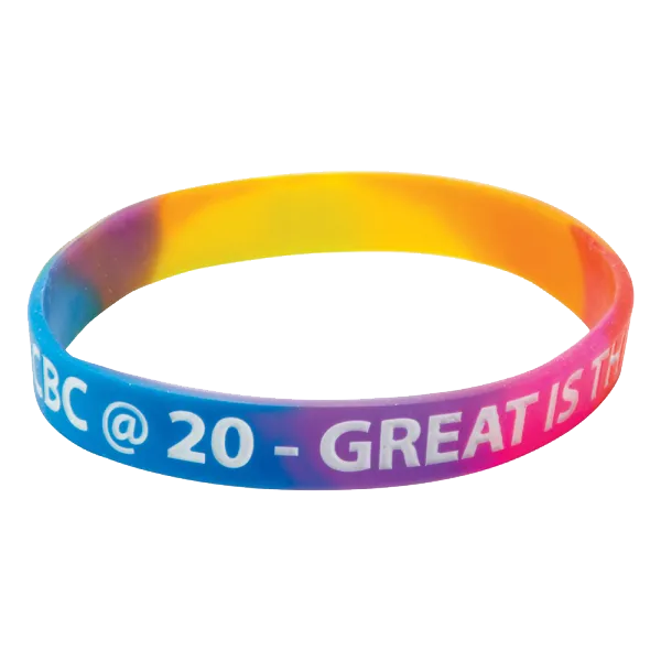 Multicoloured Printed Wristbands