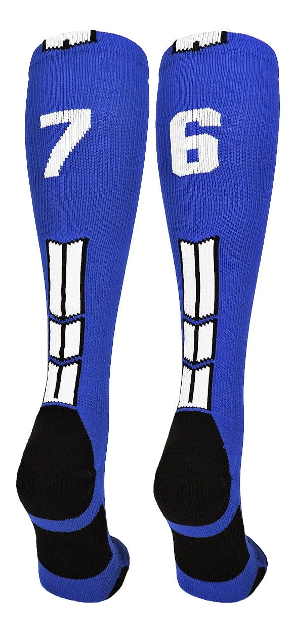 Player Id Jersey Number Socks Over the Calf Length Royal White