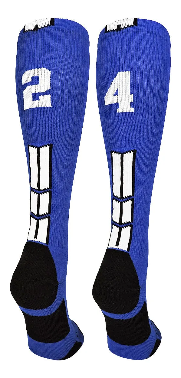 Player Id Jersey Number Socks Over the Calf Length Royal White