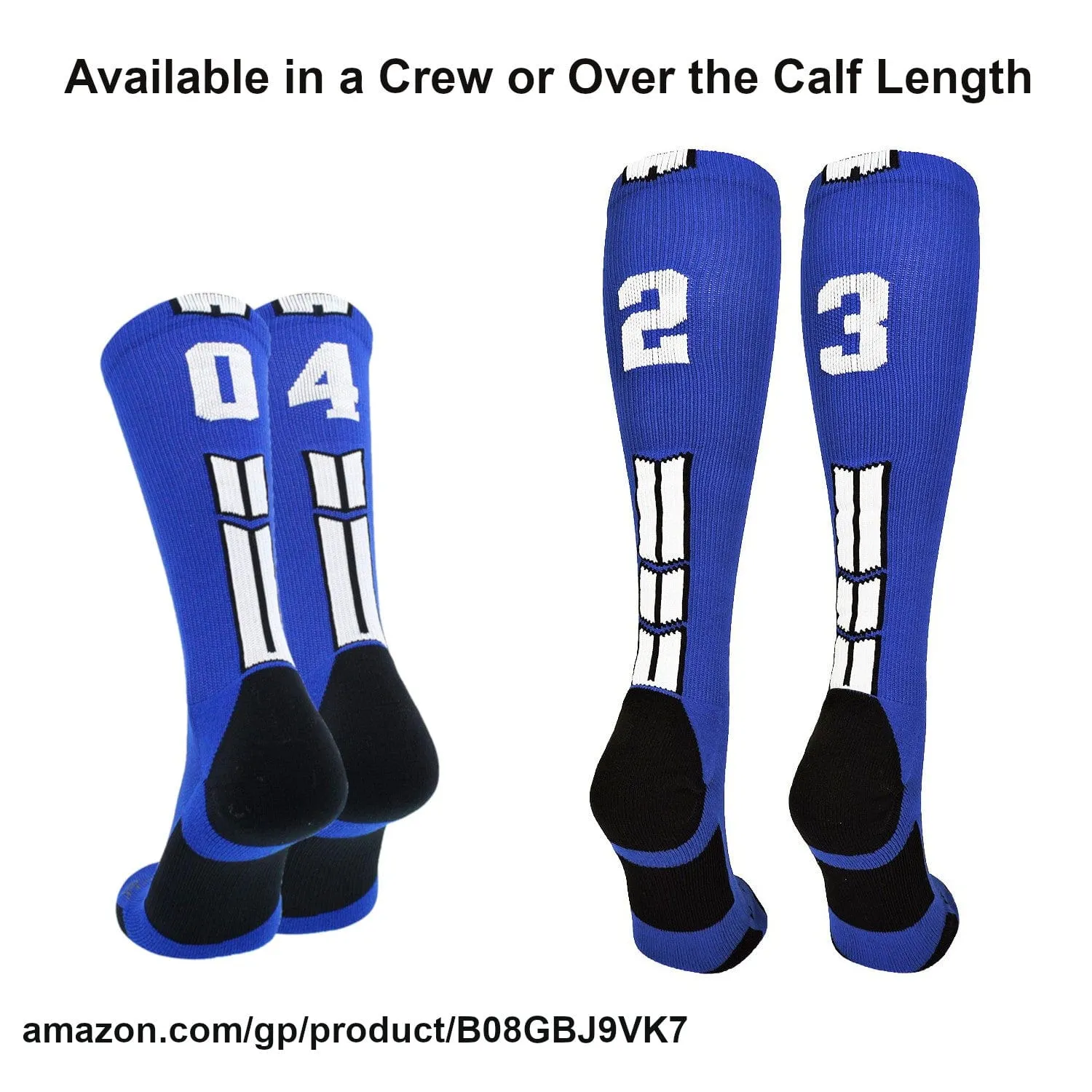 Player Id Jersey Number Socks Over the Calf Length Royal White