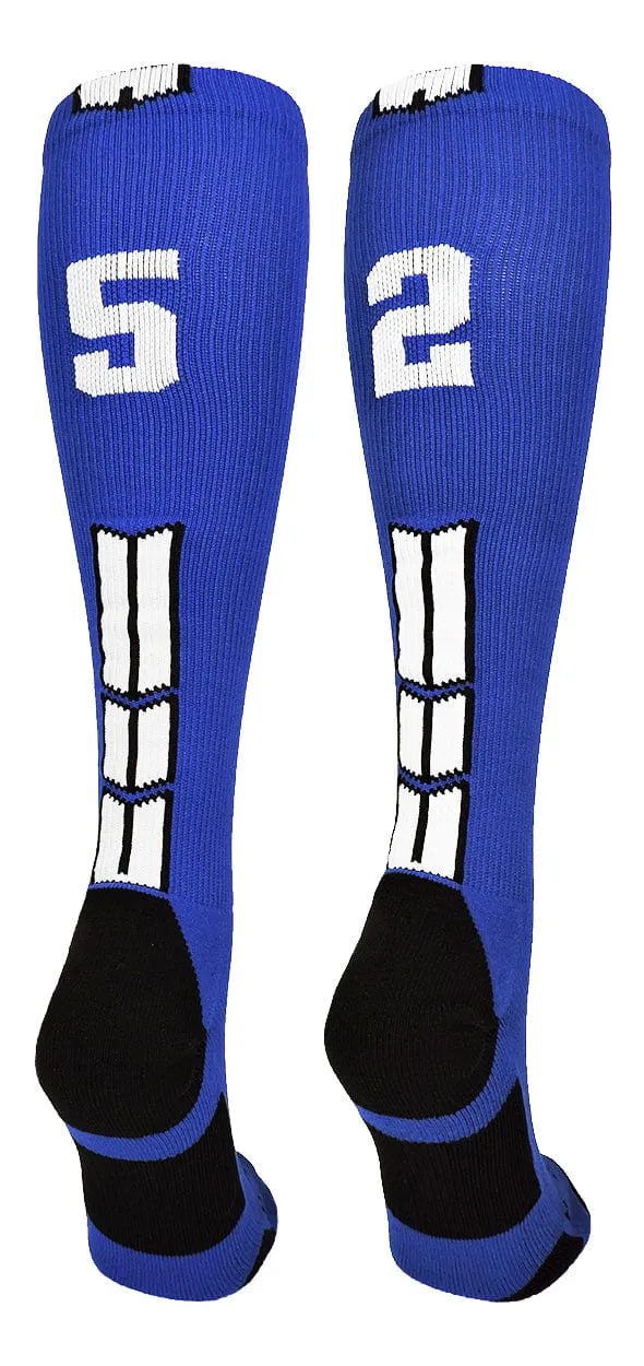 Player Id Jersey Number Socks Over the Calf Length Royal White