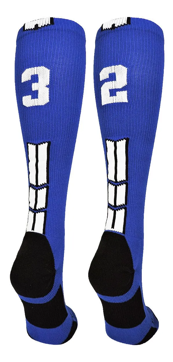 Player Id Jersey Number Socks Over the Calf Length Royal White