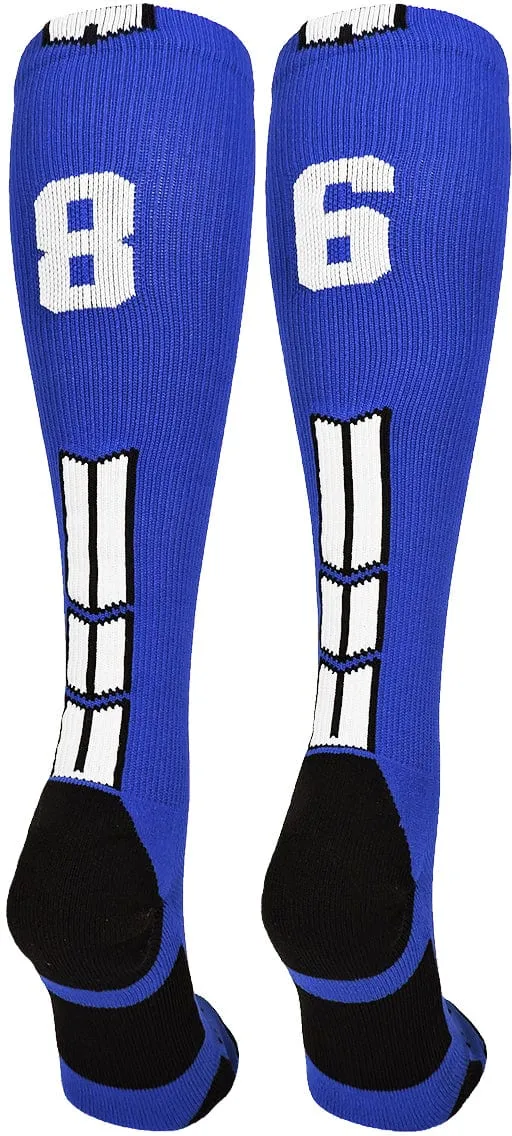 Player Id Jersey Number Socks Over the Calf Length Royal White