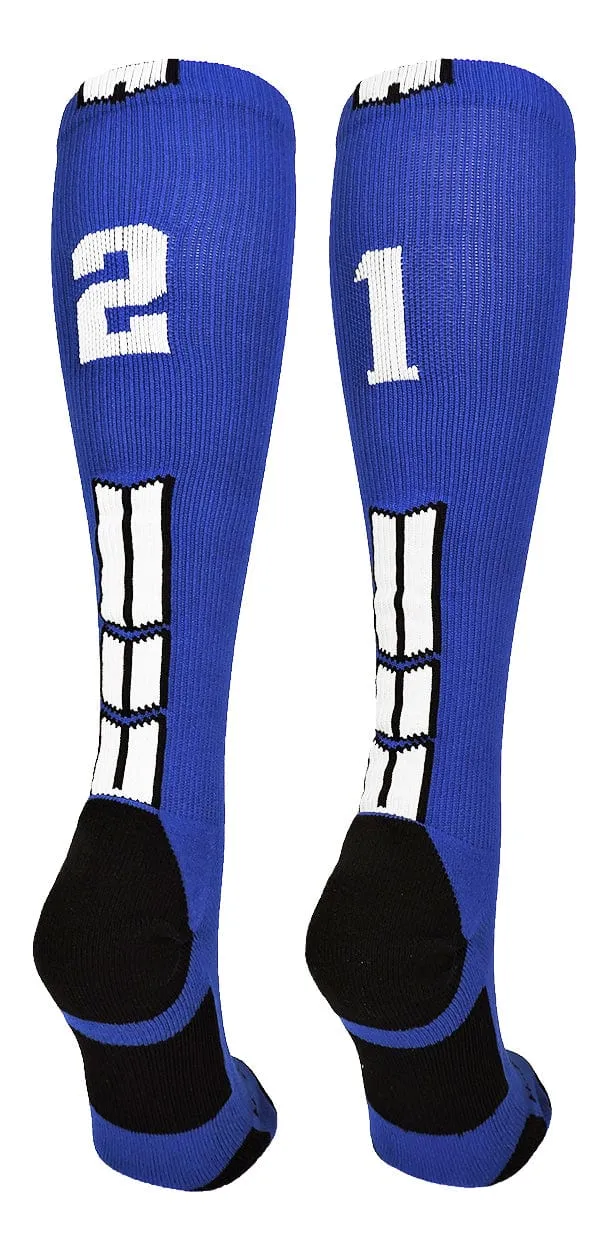 Player Id Jersey Number Socks Over the Calf Length Royal White