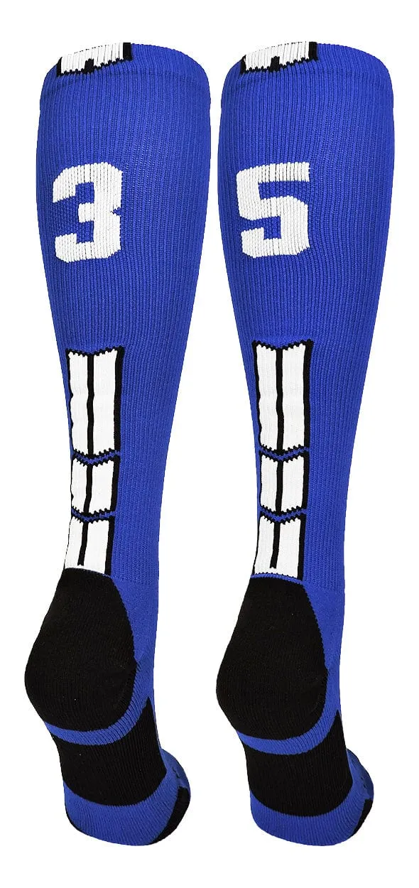 Player Id Jersey Number Socks Over the Calf Length Royal White