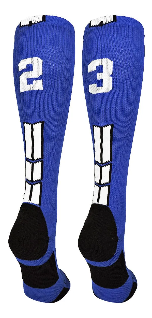 Player Id Jersey Number Socks Over the Calf Length Royal White