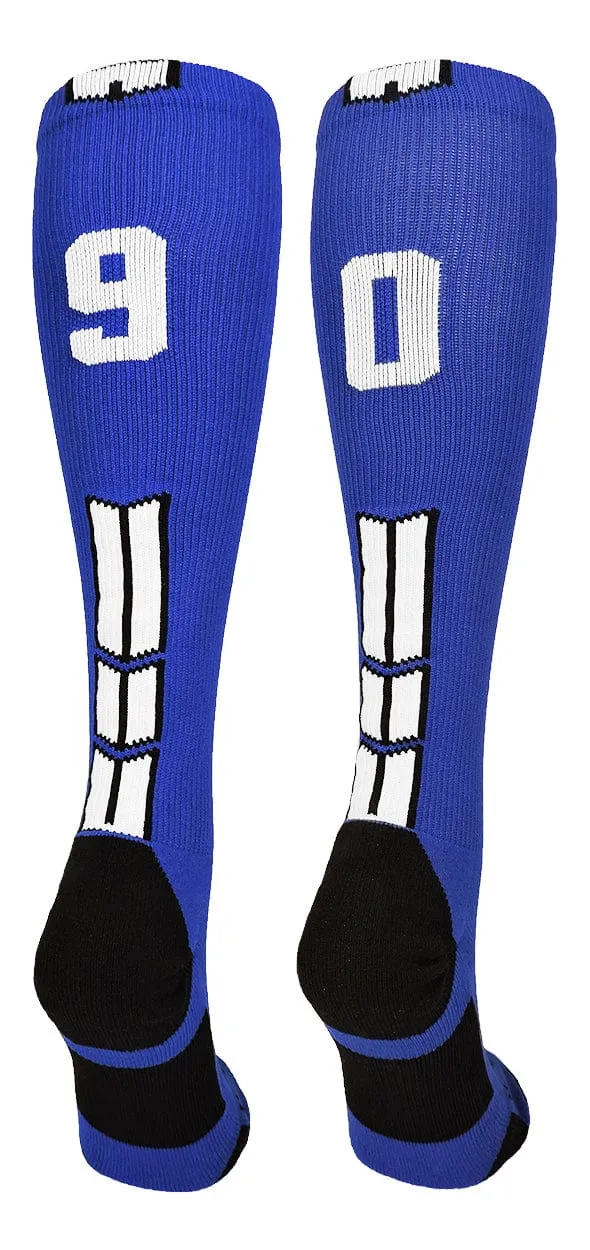 Player Id Jersey Number Socks Over the Calf Length Royal White