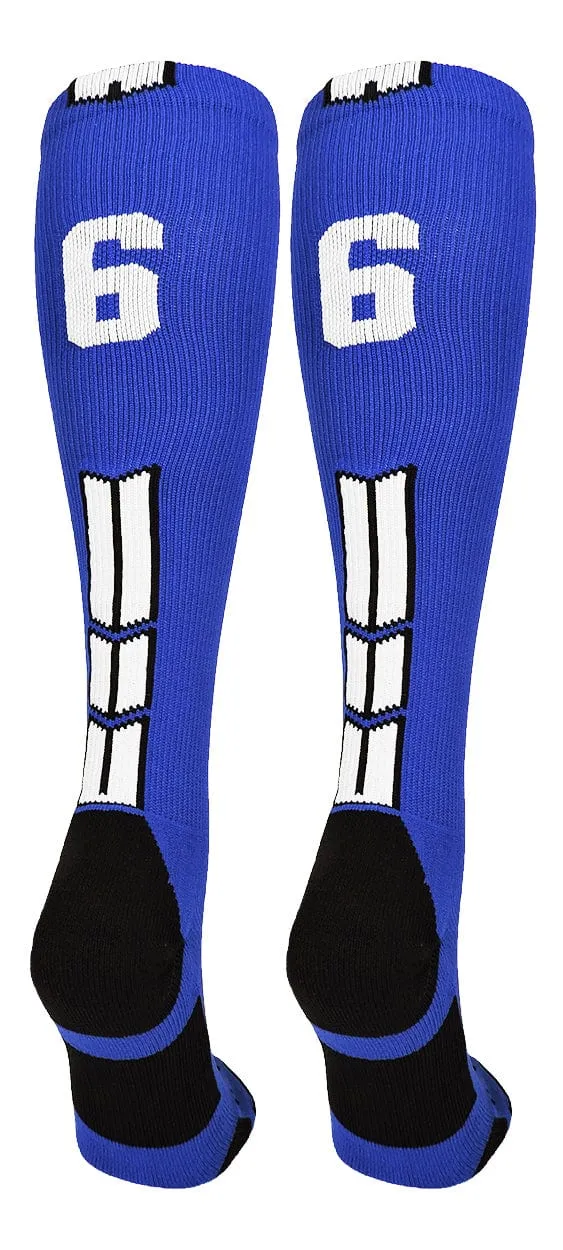 Player Id Jersey Number Socks Over the Calf Length Royal White