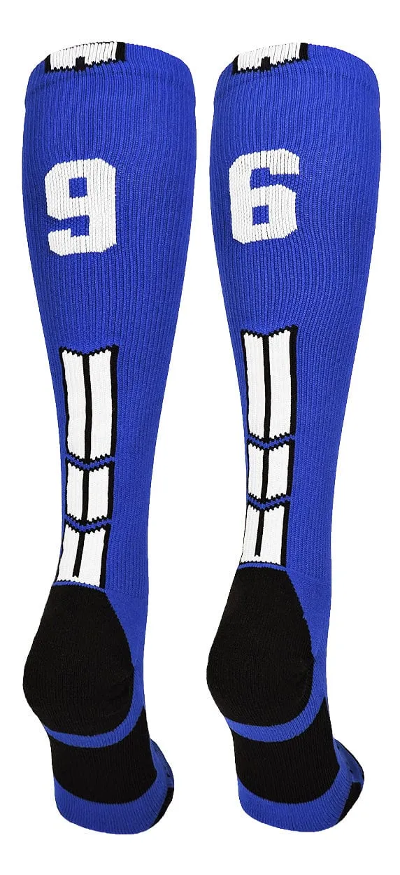 Player Id Jersey Number Socks Over the Calf Length Royal White