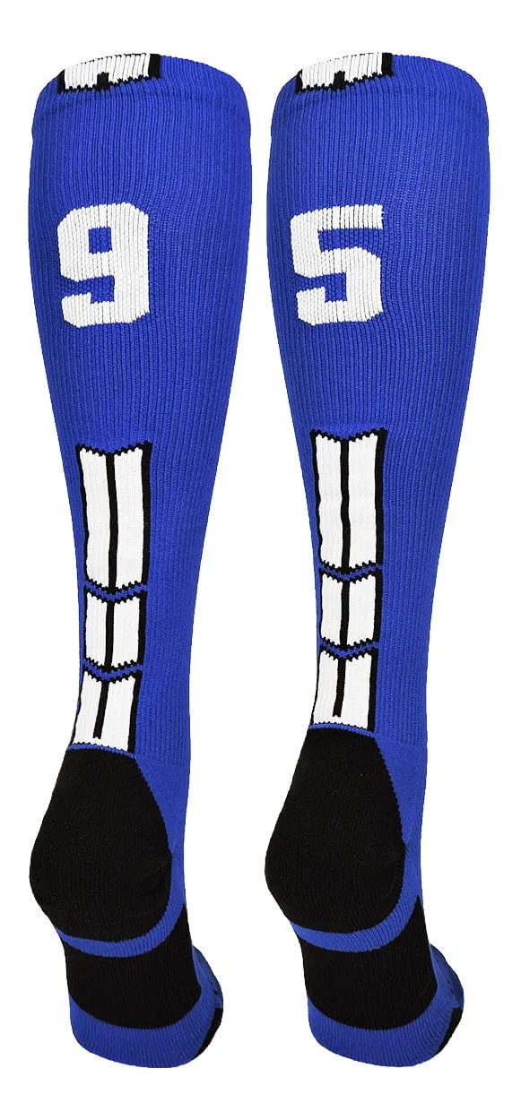 Player Id Jersey Number Socks Over the Calf Length Royal White