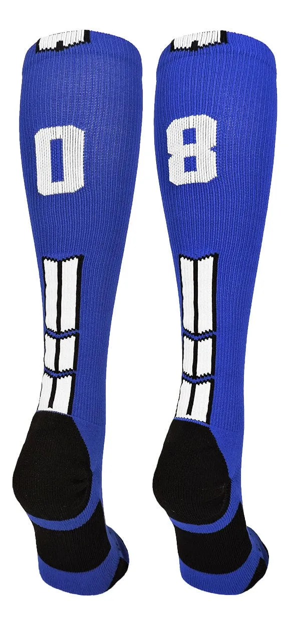 Player Id Jersey Number Socks Over the Calf Length Royal White