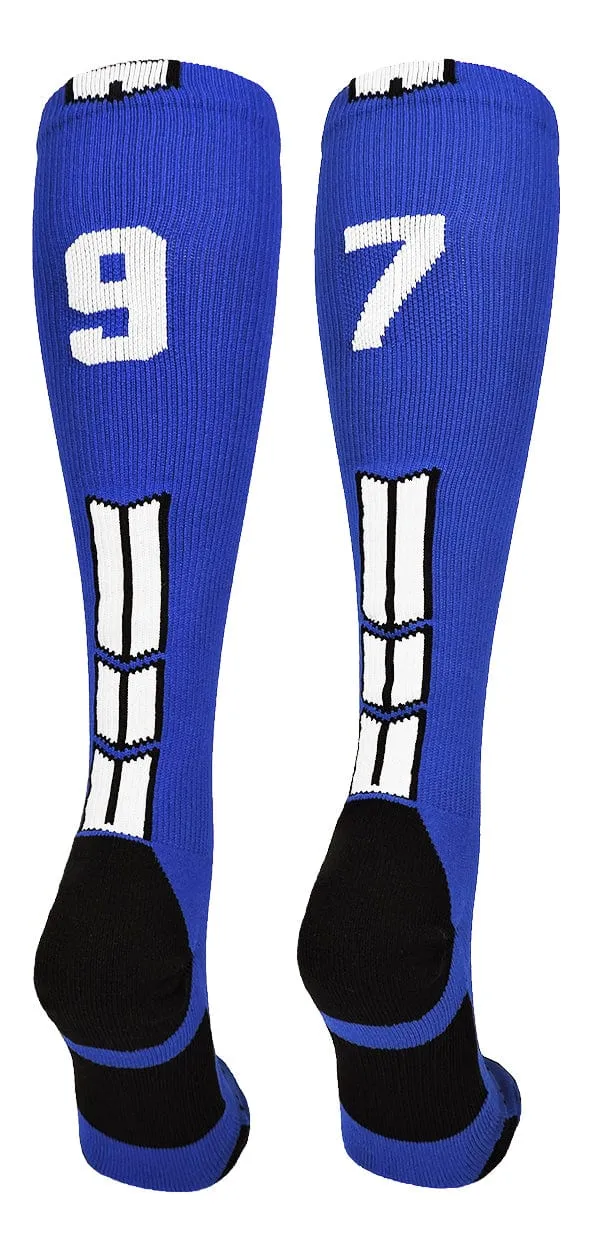 Player Id Jersey Number Socks Over the Calf Length Royal White