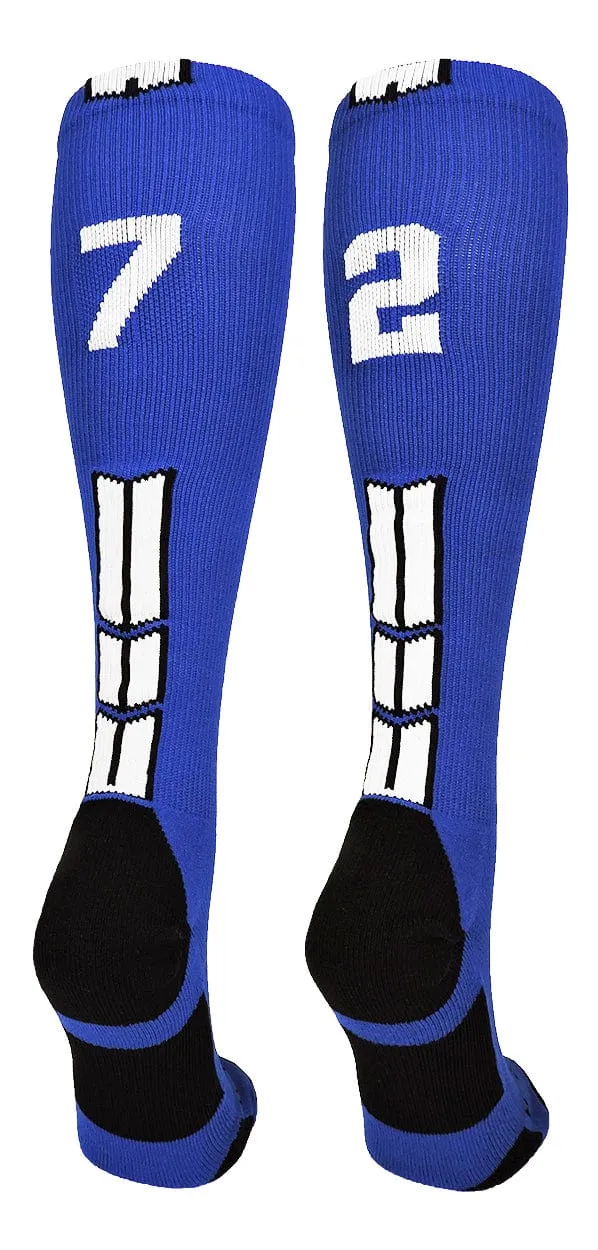 Player Id Jersey Number Socks Over the Calf Length Royal White