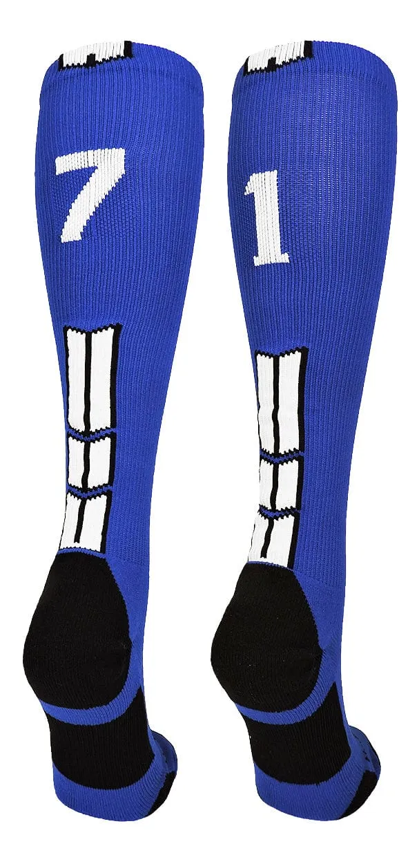 Player Id Jersey Number Socks Over the Calf Length Royal White