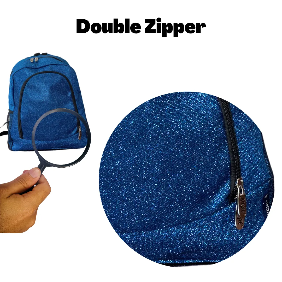 Royal Blue Glitter NGIL Canvas Backpack