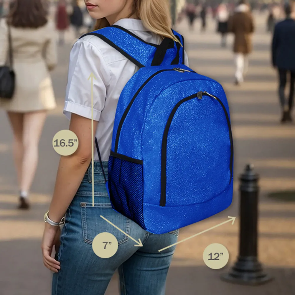 Royal Blue Glitter NGIL Canvas Backpack