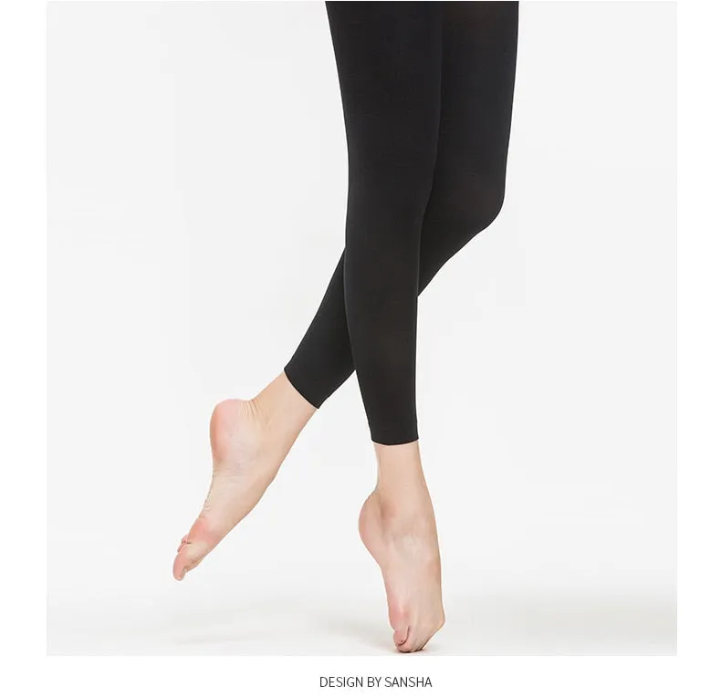 Sansha Footless Ballet Dance Tights, Great for Modern Available in  Black, Pink and White T87