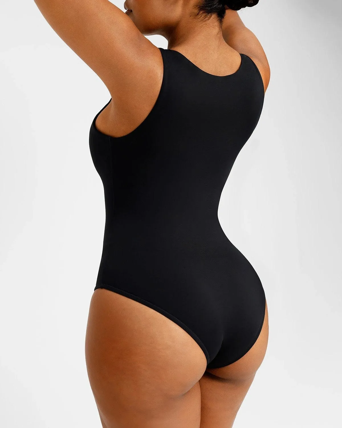 Smart Sculpt Plunge Zip Front Shaping Swimsuit