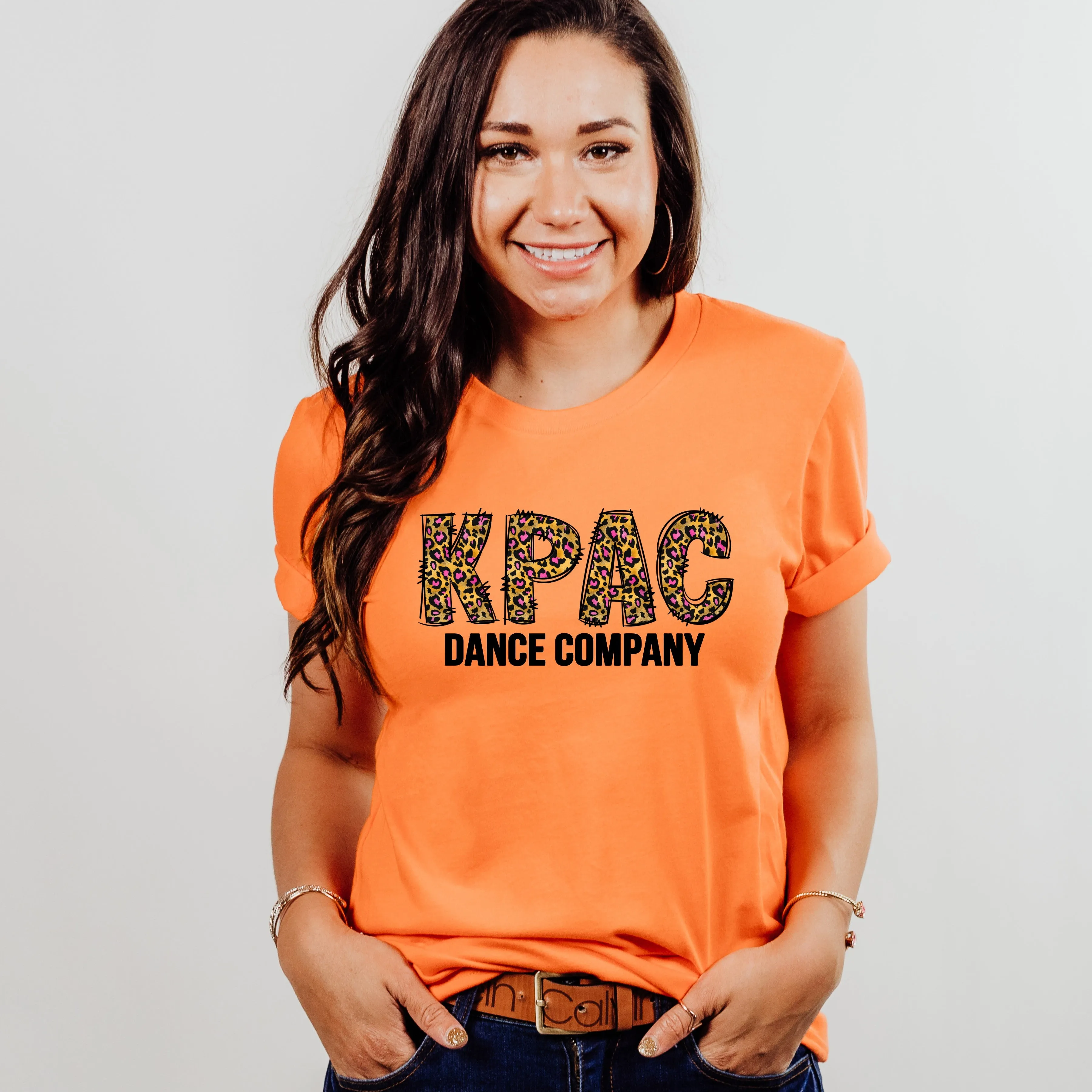 SPIRIT DAY: KPAC Cheetah Print Logo in KPAC Colors | KPAC youth & adult t-shirts