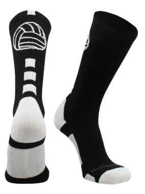 Volleyball Logo Crew Socks (multiple colors)