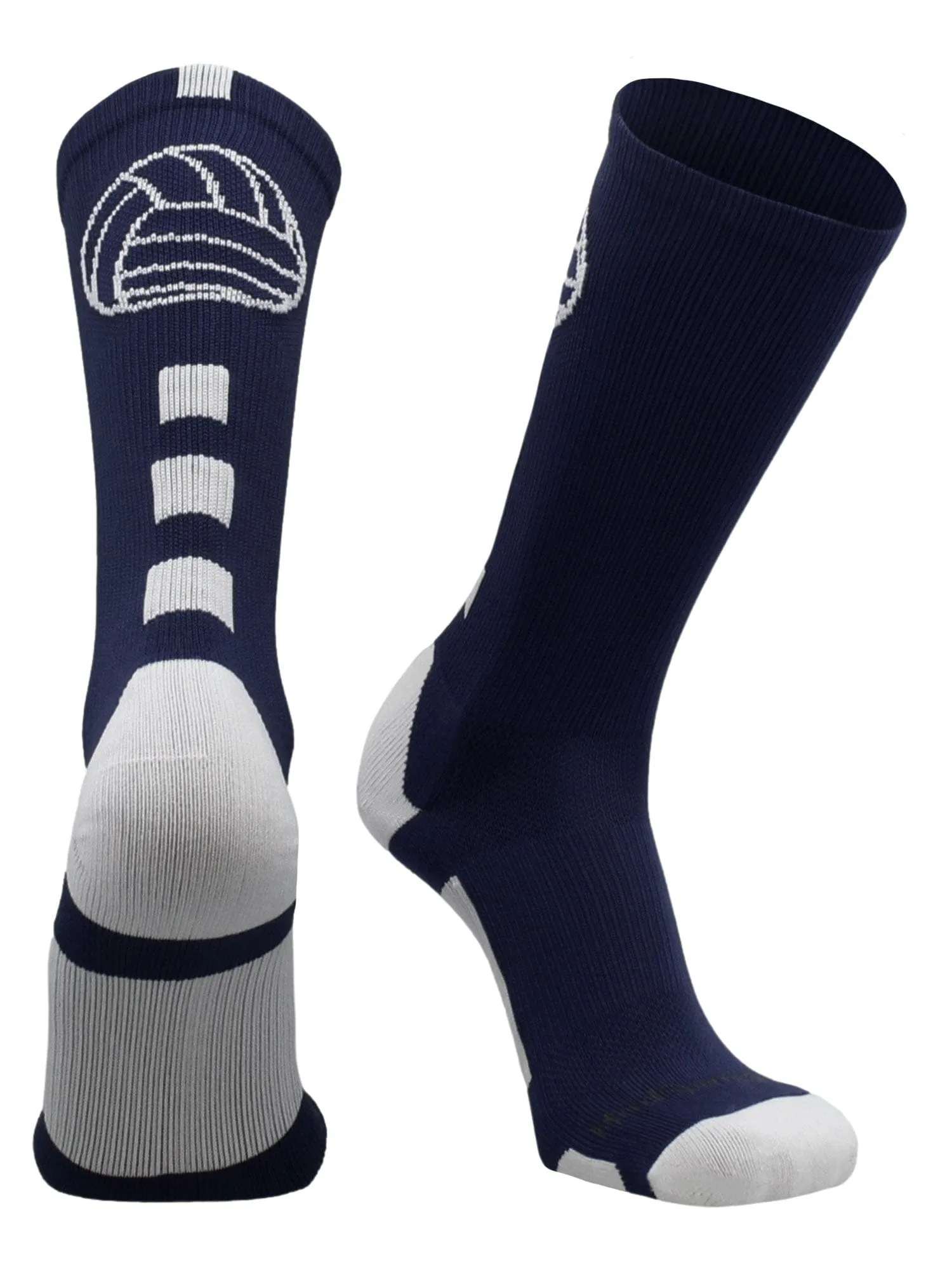 Volleyball Logo Crew Socks (multiple colors)