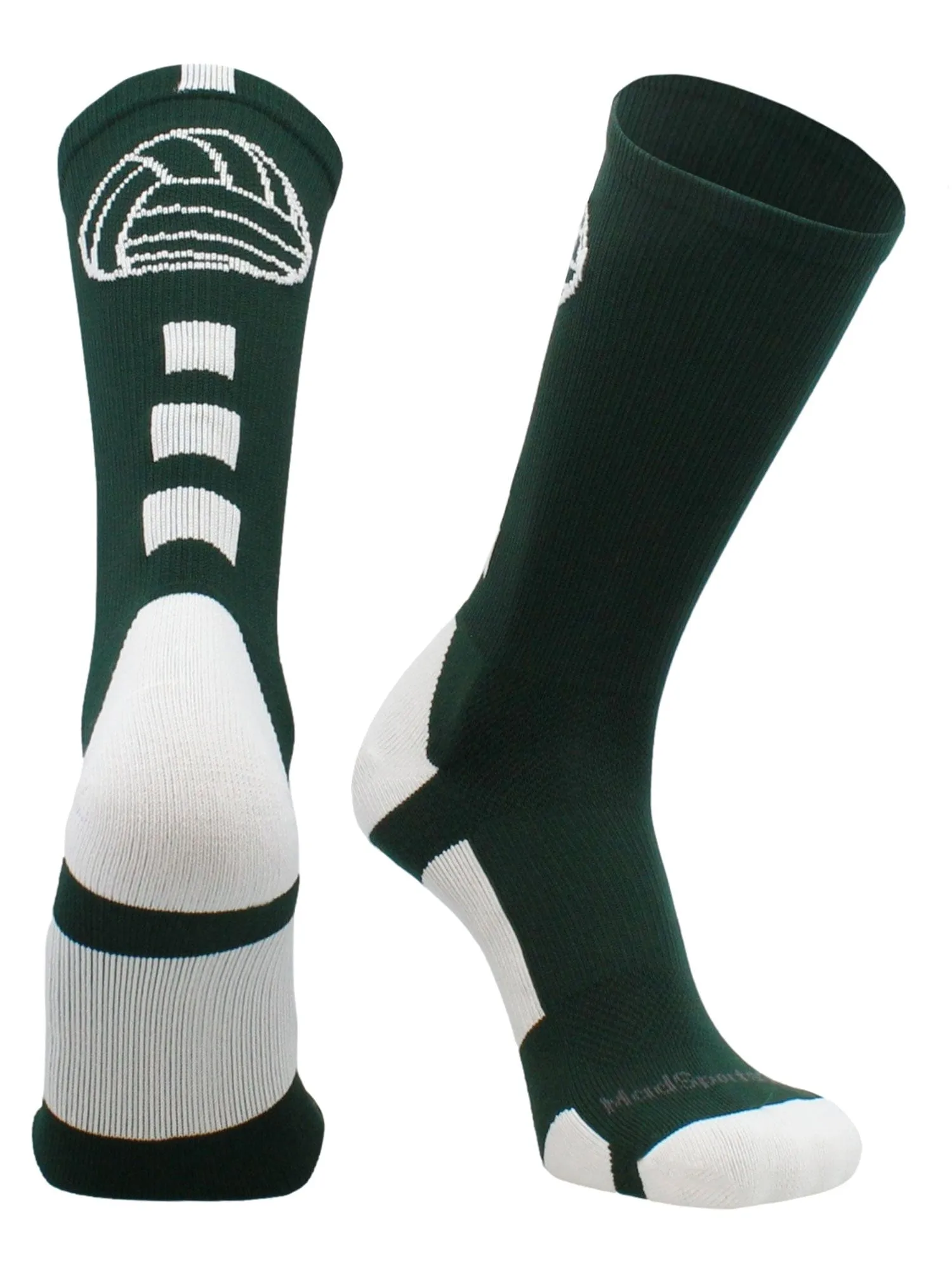 Volleyball Logo Crew Socks (multiple colors)