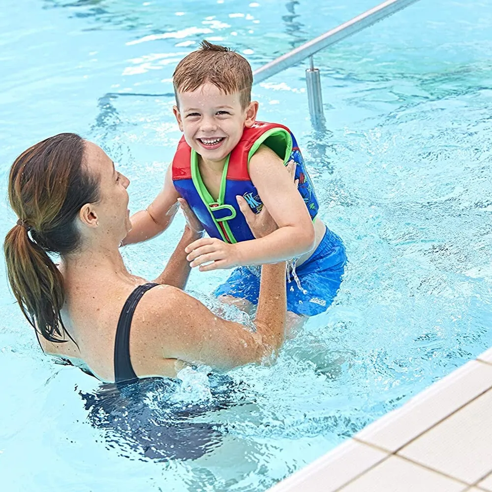 Zoggs Blue, Green & Red Learn To Swim Swim Vest